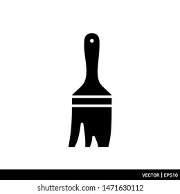 Paint brush icon, vector sign, pictogram isolated on white. Symbol, vector logo illuastration template. EPS 10