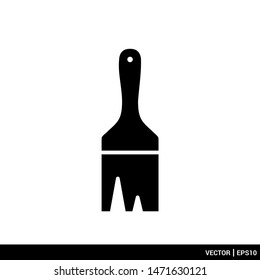 Paint brush icon, vector sign, pictogram isolated on white. Symbol, vector logo illuastration template. EPS 10
