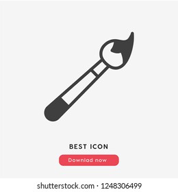 paint brush icon vector. Paint symbol. Brush icon vector. Painter. Linear style sign for mobile concept and web design. paint brush symbol logo illustration. vector graphics - Vector.
