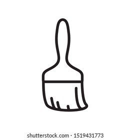 paint brush icon vector symbol temolate