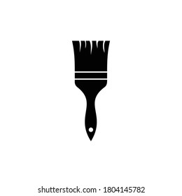 paint brush icon vector symbol isolated illustration white background