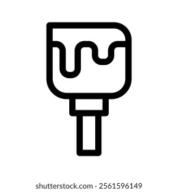 Paint Brush Icon Vector Symbol Design Illustration