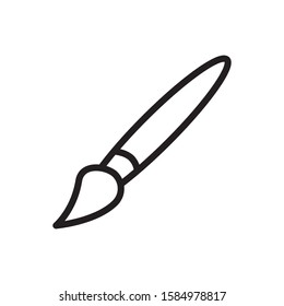paint brush icon vector trendy design