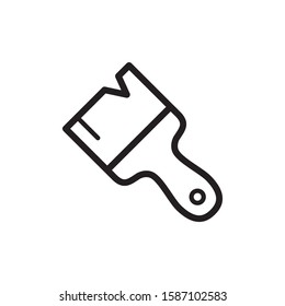 paint brush icon vector trendy design