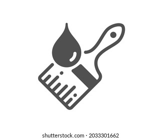 Paint brush icon. Wall paintbrush sign. Creative drawing art symbol. Classic flat style. Quality design element. Simple brush icon. Vector