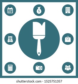 Paint brush icon for web and mobile