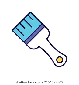 paint brush icon with white background vector stock illustration