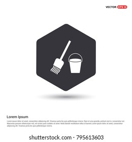 Paint brush icon White Background icon template