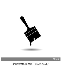 paint brush icon - From Working tools, Construction and Manufacturing icons.vector Illustration