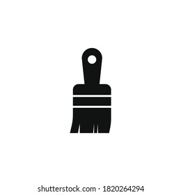 Pinselspitzen-Icon für Ihre Website, Ihr Logo, Ihre App, Ihr Interface, Ihr Produkt. Paint-Bürste-Konzept flach Silhouette Vektorgrafik-Symbol