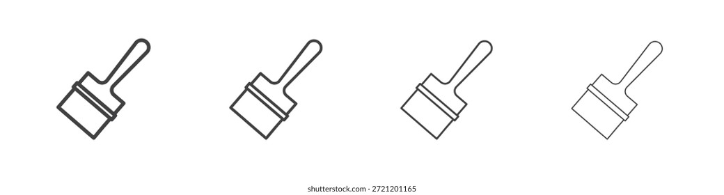 Iconos de pincel de pintura para gráficos y Diseño web.