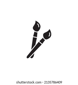 Dibujar iconos de pincel símbolos vectores para web infográfica