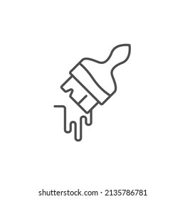Symbol für Malpinselsymbole, Vektorelemente für Infografik-Web