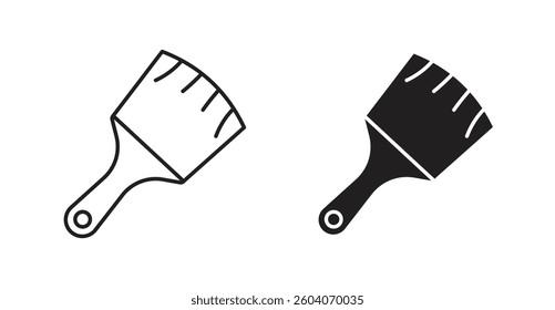 Paint brush icons. thin line vector icons