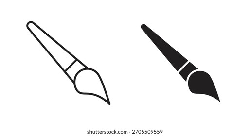 Paint brush icons for use web design,logo.Symbol illustration.