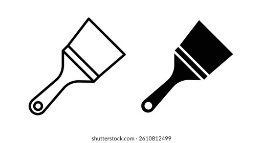 Paint brush icons vectors graphics