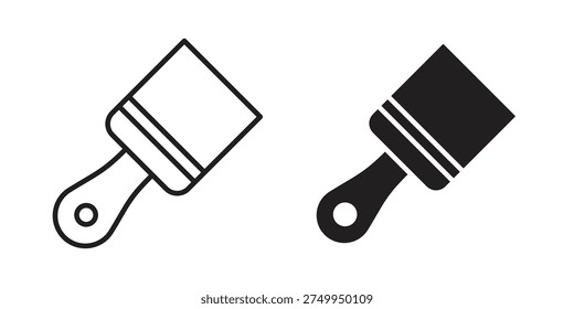 Paint brush icons for website design and development, app development. EPS10