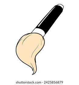 Paint Brush illustration colored hand drawn	