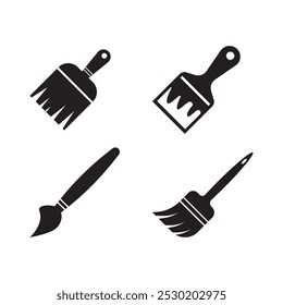 Icono de ilustración de pincel de pintura