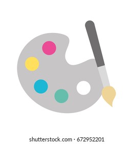 paint brush isolated icon