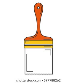 paint brush isolated icon