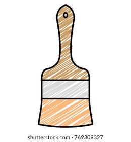 paint brush isolated icon
