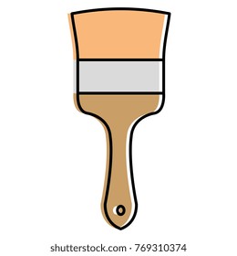 paint brush isolated icon