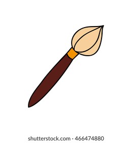 Paint brush isolated icon, vector illustration graphic.
