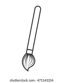 paint brush isolated icon vector illustration design