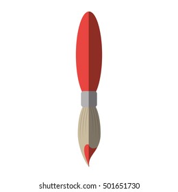 paint brush isolated icon vector illustration design