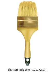 Paint brush isolated on a white background. Vector illustration