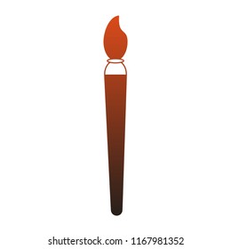 Paint brush isolated red lines