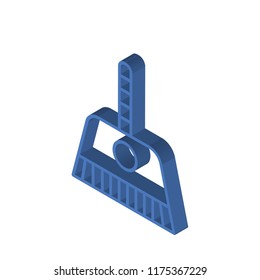 Paint brush isometric left top view 3D icon