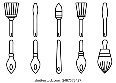 Estilo de dibujo de línea Pincel de pintura