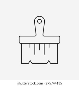 Paint brush line icon
