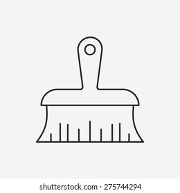 Paint brush line icon