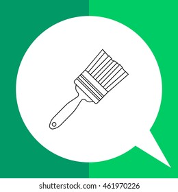 Paint brush line icon