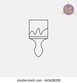 Paint Brush line icon