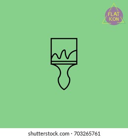Paint Brush line icon