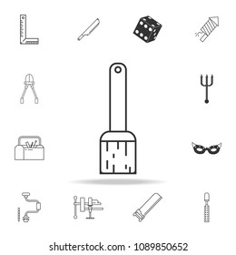 Paint brush line icon. Detailed set of web icons and signs. Premium graphic design. One of the collection icons for websites, web design, mobile app on white background