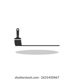 Pintar ícone de linha de pincel com sombra