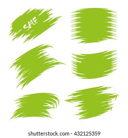 paint brush line for marking text, promotion text