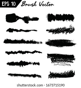 Paint Brush Lines High Detail Abstract Vector Background 