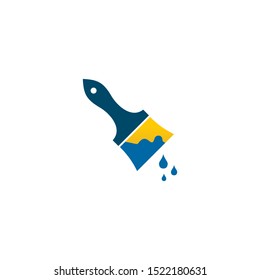 Paint Brush Logo Design Icon Vector Stock Vector (Royalty Free ...