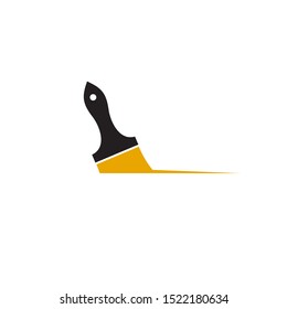 Paint brush logo design icon vector template