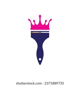 Paint brush logo design and symbol
