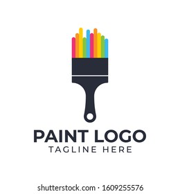 Paint Brush Logo Design Template Stock Vector Royalty Free 1609255576   Paint Brush Logo Design Template 260nw 1609255576 