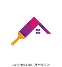 Paint brush logo icon design