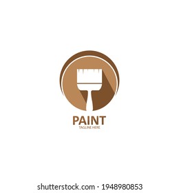 Paint brush Logo Template vector icon Illustration design 