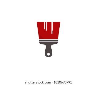 Icono del vector del logotipo de pincel 